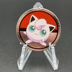 Jigglypuff Pokemon Paper Ginpika Medal Card Nintendo Japanese Rare TCG S206-96 - Image 1