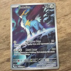 Pokemon TCG Cobalion 144/086 Illustration Rare – Black Bolt – Near Mint - Image 1