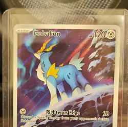 Pokemon TCG Cobalion Sv: Black Bolt Illustration Rare Holo Basic 144/086 120 HP - Image 1