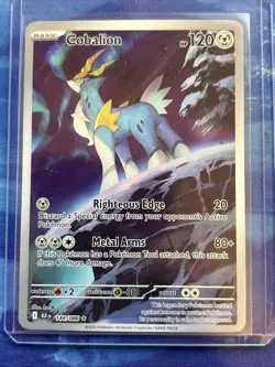 Pokemon TCG Cobalion 144/086 Black Bolt Illustration Rare NM - Image 1