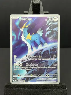 Pokemon TCG Cobalion 144/086 Black Bolt Illustration Rare Holo NM - Image 1