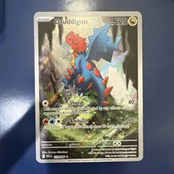 Pokemon TCG Druddigon 151/086 White Flare Illustration Rare Holo Card English SV - Image 1