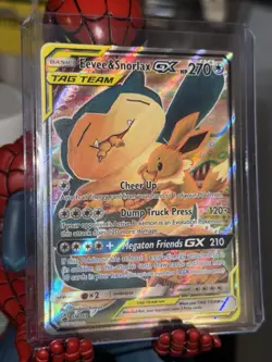 Eevee & Snorlax GX TAG TEAM Promo Holo SM169 (English) - Image 1