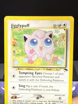 Pokemon Card Jigglypuff 8/18 Southern Islands WOTC Light Play - Image 2