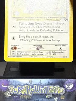 Pokemon Card Jigglypuff 8/18 Southern Islands WOTC Light Play - Image 3