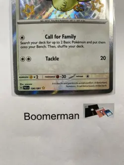 Pokemon TCG Pidgey SV: Paldean Fates Shiny Rare Holo 196/091 - Image 4