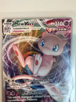 Pokemon TCG Mew VMAX 114/264 Fusion Strike Ultra Rare World Championship 2023 - Image 2