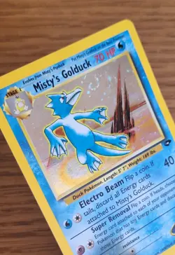 Pokemon TCG Misty's Golduck 12/132 Gym Challenge Holo with SWIRL - NM/MINT - Image 2