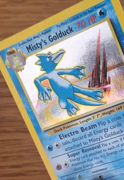 Pokemon TCG Misty's Golduck 12/132 Gym Challenge Holo with SWIRL - NM/MINT - Image 3