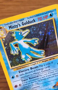 Pokemon TCG Misty's Golduck 12/132 Gym Challenge Holo with SWIRL - NM/MINT - Image 4