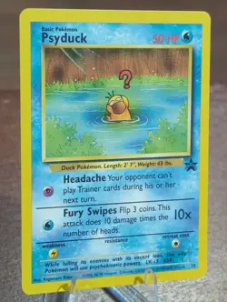 Vintage Pokemon Psyduck 20/53 Wotc Promo Regular - Image 3