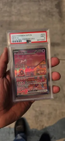PSA 9 2023 POKEMON SVP EN-SV PROMO 053 MEW EX 151 ULTRA PREMIUM COLLECTION - Image 3