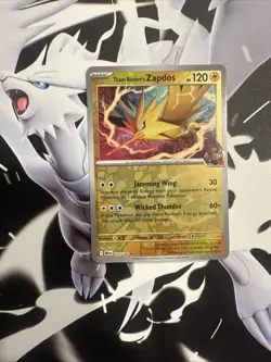 Pokemon TCG Team Rockets Zapdos Reverse Holo Rare Card 70/182 Destined Rivals - Image 3