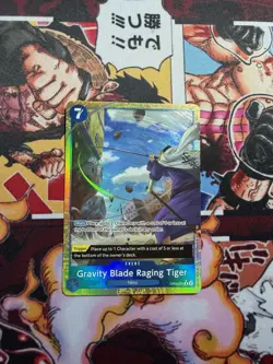 Gravity Blade Raging Tiger Alternate Art Prb -02 English One Piece Tcg - Image 1