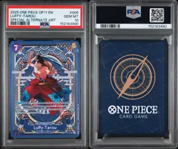 2025 ONE PIECE OP11-A FIST OF DIVINE SPEED #005 LUFFY-TAROU PSA 10 - Image 3