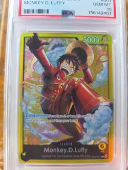 Monkey D. Luffy PSA 10 English One Piece ST29-001 Egghead Starter Deck 2026 - Image 3