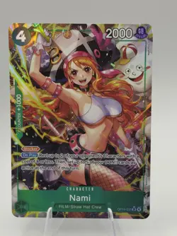 NAMI - One Piece OP14-031 - AA Alt Art Super Rare SR - The Azure Sea's Seven - Image 1