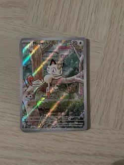 Meowth 106/094 Illustration Rare Phantasmal Flames English Pokemon IR - Image 1