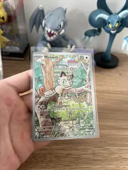 Meowth 106/094 NM - Pokemon Phantasmal Flames IR Illustration Rare Card English - Image 1