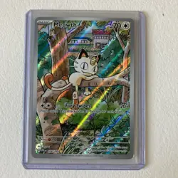 Pokemon Meowth 106/094 – Phantasmal Flames – English IR (Illustration Rare) - Image 1