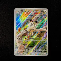 Pokemon Meowth 106/094 – Phantasmal Flames English IR (Illustration Rare) - Image 1