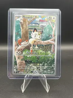 Pokemon Meowth 106/094 – Phantasmal Flames – English IR (Illustration Rare) - Image 1