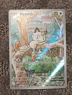 Pokemon Meowth 106/094 – Phantasmal Flames – English IR (Illustration Rare) - Image 1