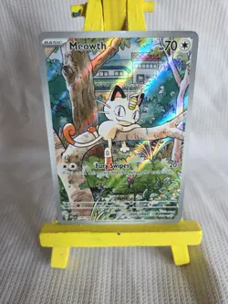 Pokemon Meowth 106/094 – Phantasmal Flames – English IR (Illustration Rare) - Image 1