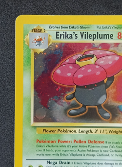 Pokemon TCG Erika's Vileplume 5/132 Gym Heroes Holo Rare Card Vintage WOTC LP - Image 2