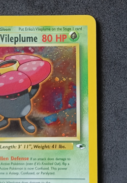 Pokemon TCG Erika's Vileplume 5/132 Gym Heroes Holo Rare Card Vintage WOTC LP - Image 3