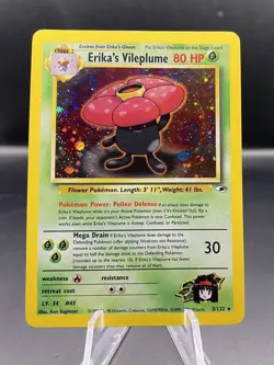 Pokemon TCG Cards Erika's Vileplume 5/132 Gym Heroes Holo Rare - Image 1
