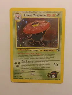 Erika's Vileplume 5/132 Gym Heroes Holo Rare Vintage Pokemon TCG WOTC - Image 1