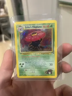 Pokemon TCG Erika's Vileplume Holo Rare Card 5/132 Gym Heroes Unlimited - Image 1
