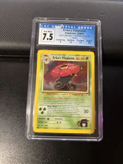 Pokemon TCG Erika's Vileplume Gym Heroes #5/132 Holo Rare CGC 7.5 2000 Unlimited - Image 1