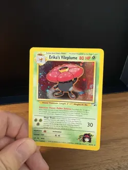 Pokemon TCG Erika's Vileplume Gym Heroes Holo Card 5/132 Unlimited Rare LP - Image 4