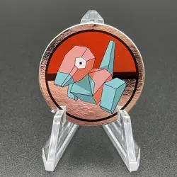 Porygon Pokemon Paper Ginpika Medal Card Nintendo Japanese Rare TCG S206-94 - Image 1