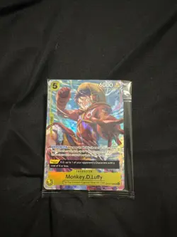 One Piece - Monkey D. Luffy Promo Card SR OP07-109 Sealed - Image 1