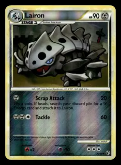 Lairon 29/90 Reverse Holo HGSS Undaunted Pokemon Card - 1 - Image 1