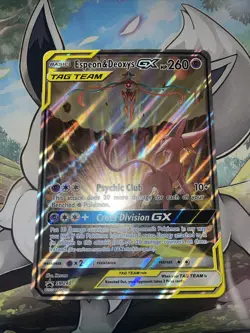 Espeon & Deoxys GX Oversized - (SM Black Star Promo) SM240 Jumbo Cards Holo NM - Image 4