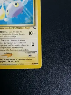 Pokemon Card Chinchou 42/64 Neo Revelation Common WOTC - Image 5