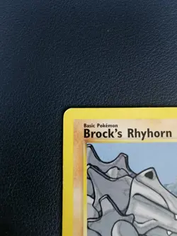 Pokemon Card Brock's Rhyhorn 70/132 Gym Heroes Common WOTC - Image 2