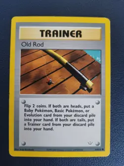 Pokemon Card Trainer Old Rod 64/64 Neo Revelation Common WOTC - Image 1