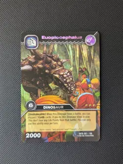 Dinosaur King Euoplocephalus DKTB 097/100 Colossal Rare Dinosaur Trading Card - Image 1