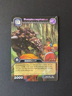 Dinosaur King Euoplocephalus DKTB 097/100 Colossal Rare Dinosaur Trading Card - Image 2