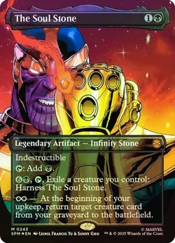 The Soul Stone Foil Borderless Marvel's Spider-Man NM MTG - Image 1
