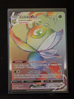 Pokemon Celebi VMAX 199/198 Chilling Reign Secret Rare Full Art Holo ENG - Image 1