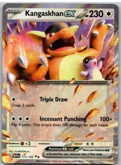 Kangaskhan ex 115/165 Double Rare 151 Pokemon - Image 1