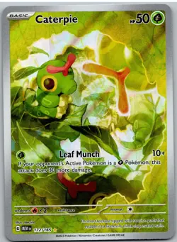 Caterpie 172/165 Illustration Rare 151 Pokemon NM - Image 1