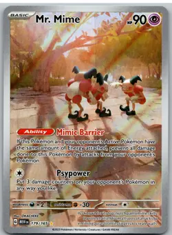 Mr. Mime 179/165 Illustration Rare 151 Pokemon - Image 1