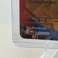 Pokemon TCG Mega Lucario ex 077/132 Me01: Mega Evolution Holo Double Rare - Image 5